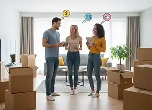 roommates moving out together without conflict